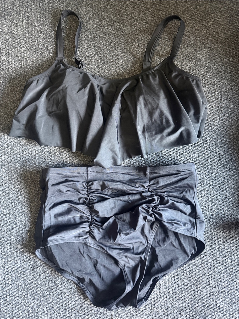 Torrid size 0 black Two-Piece Swim Set - High Waisted Bottoms & Bralette Top